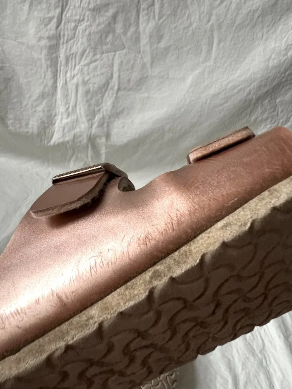 Birkenstock sandals Arizona rose gold EU 31 kids size 13 birko flor slides pink